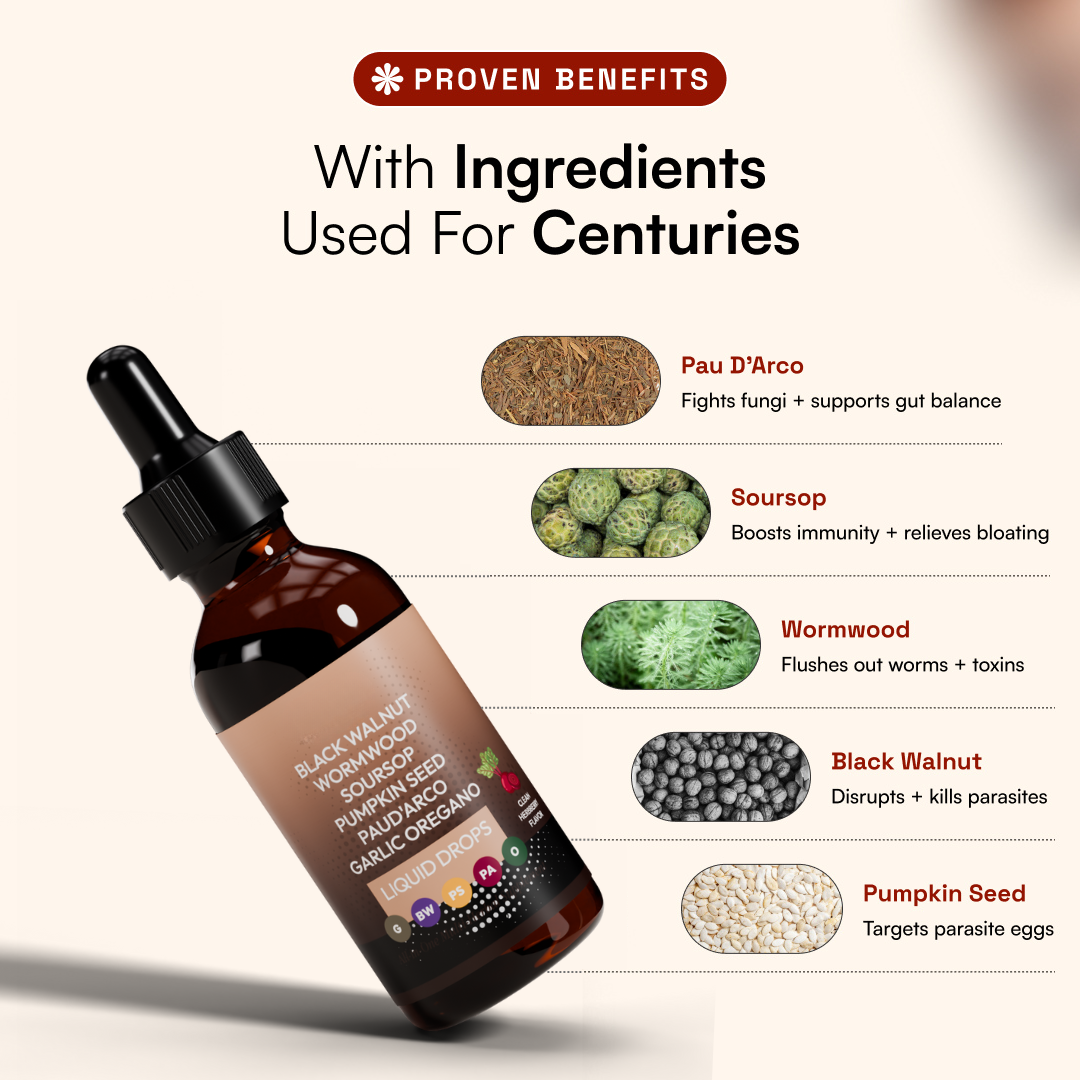 Black Walnut Wormwood Parasite Detox