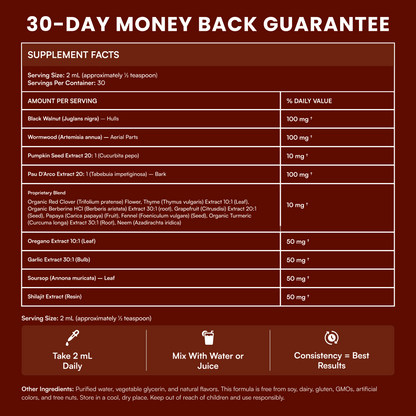 Black Walnut Wormwood Parasite Detox